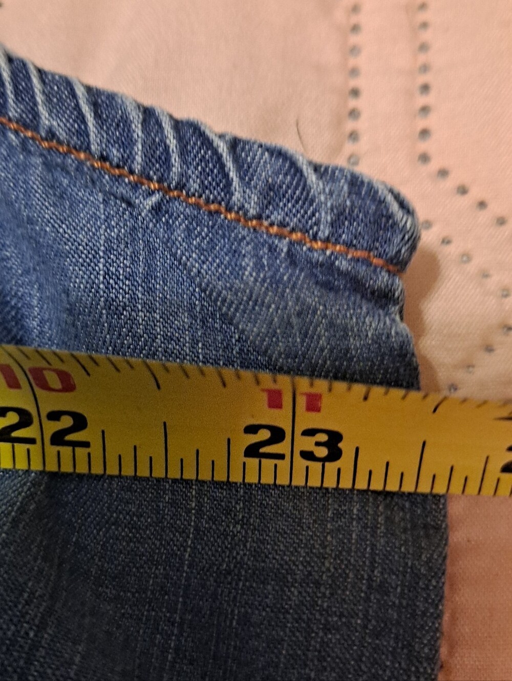 Chico's Sz 3 Denim-Look Sleeveless Tank Top in Blue - Picture 3 of 7